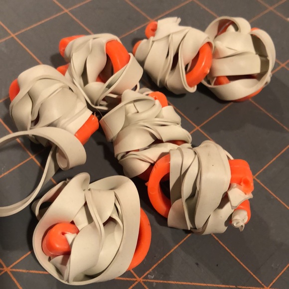 NWOT 7. new orange waterproof swimming nose plugs on elastic - Picture 12 of 13